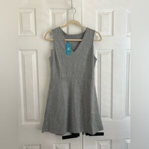 Cupshe Gray V-Neck Mini Dress